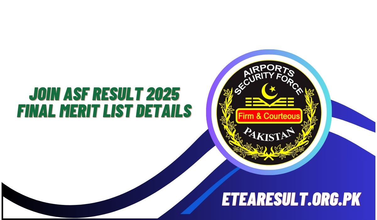 Join ASF Result 2025 Final Merit List Details