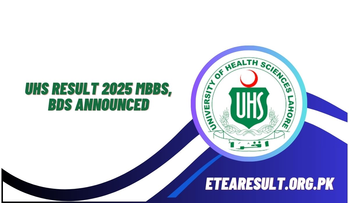 UHS Result 2025 MBBS, BDS Announced