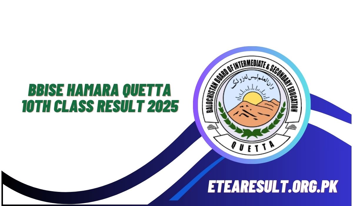 BBISE Hamara Quetta Matric 10th Class Result 2025