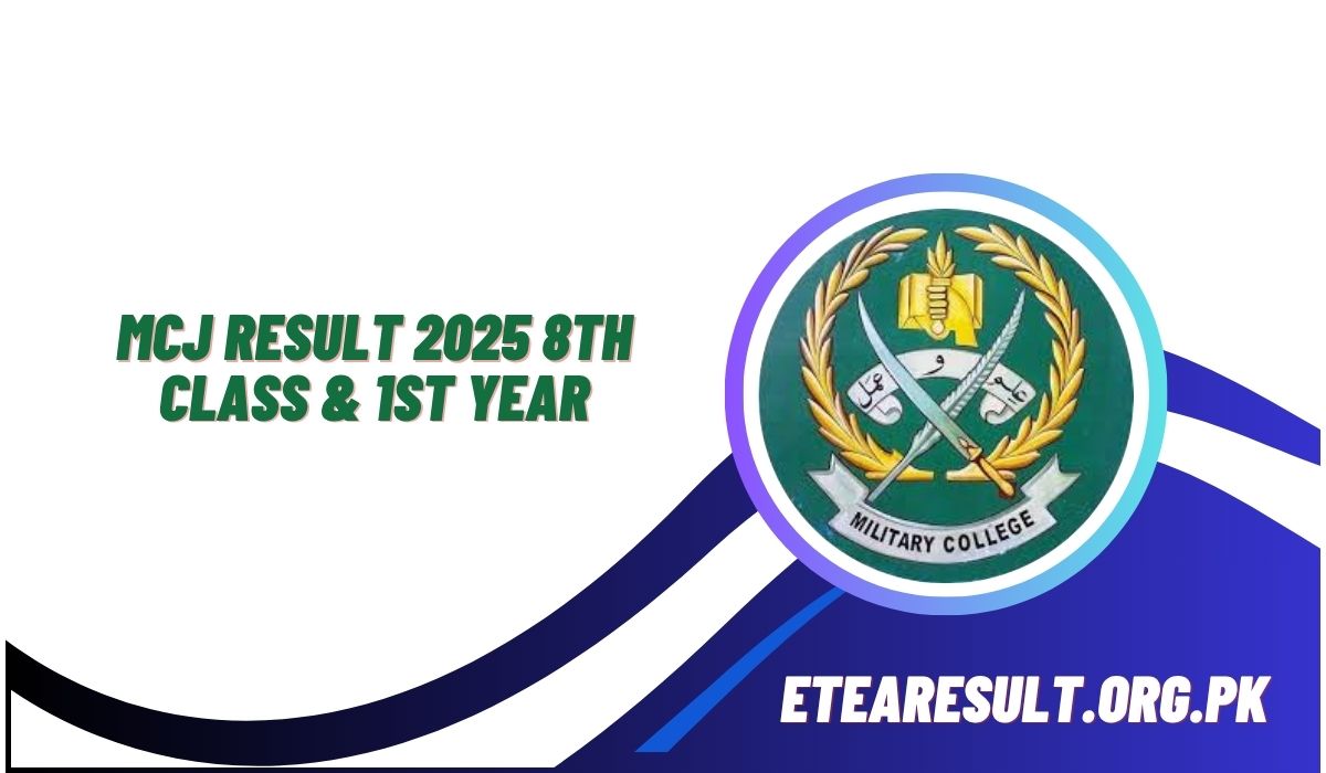 MCJ Result 2025 8th Class & 1st Year