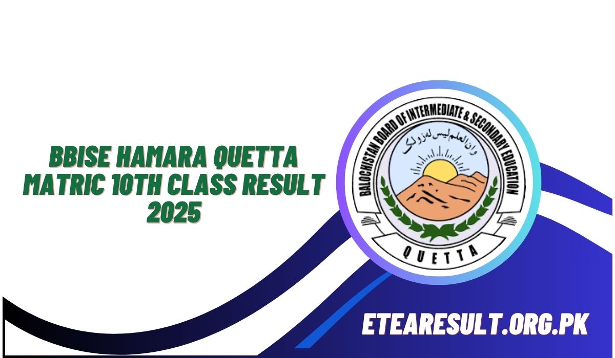 BBISE Hamara Quetta Matric 10th Class Result 2025
